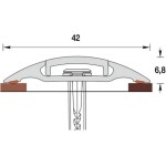 Порог с монтажным каналом 42мм