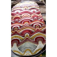 Ковер LINEAR (F691A) 105JA D65 POLY.BLACK/RED овал 1*2 (2 м2) ТУРЦИЯ Ковер LINEAR (F691A) 105JA D65 POLY.BLACK/RED овал 1*2 (2 м2) ТУРЦИЯ