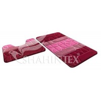 Набор ковриков д/в SHAHINTEX РР MIX 50*80+50*50 бордовый 45 Набор ковриков д/в SHAHINTEX РР MIX 50*80+50*50 бордовый 45