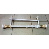 2,4 Карниз Винтаж +У-шина белое золото 2,4 Карниз Винтаж +У-шина белое золото