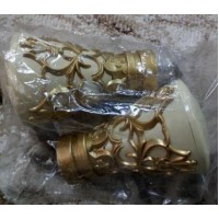 Наконечник Винтаж (пласт) чайное золото в упак.(2шт) Наконечник Винтаж (пласт) чайное золото в упак.(2шт)