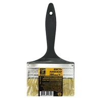 Кисть плоская натур щетина 100мм - MosTek-пластиковая рукоятка Кисть плоская натур щетина 100мм - MosTek-пластиковая рукоятка