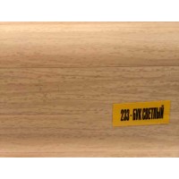 233 Угол внутренний для плинтуса 55мм "Идеал Комфорт", Бук светлый 233 Угол внутренний для плинтуса 55мм "Идеал Комфорт", Бук светлый