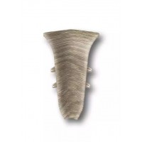 208 Угол внутренний для плинтуса 55мм "Идеал Классик", Дуб мокко (20 шт/уп)