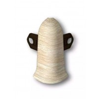 218 Угол наружный (комплект) для плинтуса 55мм "Идеал Классик", Дуб Европейский (20 шт/уп)