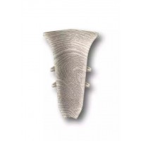 229 Угол внутренний для плинтуса 55мм "Идеал Классик", Дуб Латте (20 шт/уп)