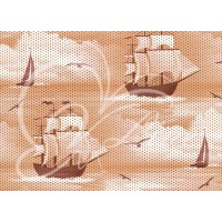 Коврик мерный ПВХ LUX 0,65х15 м L23BG Корабли беж Коврик мерный ПВХ LUX 0,65х15 м L23BG Корабли беж