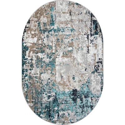 Ковер Paradize 01632A grey/turquoise 1,6*2,3 (3,68 м.кв.) овал