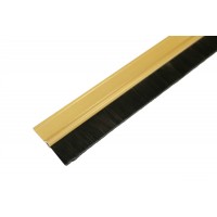 Щетка дверная 0,9 бронза, черная резина Щетка дверная 0,9 бронза, черная резина