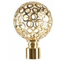 Наконечник Ажур d19/16мм золото-глянец в упак.(1шт) Наконечник Ажур d19/16мм золото-глянец в упак.(1шт)