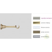 Кронштейн стеновой d16 1-но рядный серебро матовое в упак