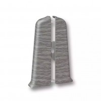 210 Торцевая (пара) для плинтуса 70мм "Деконика", Дуб пепельный 210 Торцевая (пара) для плинтуса 70мм "Деконика", Дуб пепельный