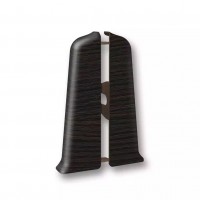 303 Торцевая (пара) для плинтуса 70мм "Деконика", Венге темный