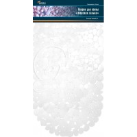 Коврик для ванной комнаты "Морская галька" 36х69см белый Коврик для ванной комнаты "Морская галька" 36х69см белый