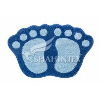 Коврик д/в SHAHINTEX MICROFIBER ЛАПКИ соединенные 50*80 синий 56 Коврик д/в SHAHINTEX MICROFIBER ЛАПКИ соединенные 50*80 синий 56