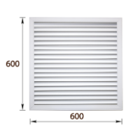 001 Радиаторная решетка 600х600мм Идеал, Белый 001 Радиаторная решетка 600х600мм Идеал, Белый