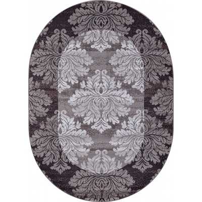 Ковер SILVER d213 grey-purple 0,8*1,5 (1,2 м.кв.) ОВАЛ