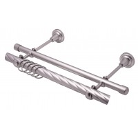 2,4 Карниз ОПТИ ков. ТВИСТ d25/19мм серебро-мат 2-х ряд в т/у 2,4 Карниз ОПТИ ков. ТВИСТ d25/19мм серебро-мат 2-х ряд в т/у