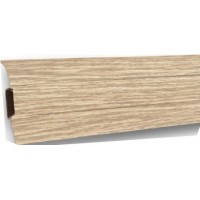 229 Плинтус напольный 55мм 2,5м "Идеал Оптима", Дуб латте 229 Плинтус напольный 55мм 2,5м "Идеал Оптима", Дуб латте