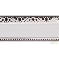 Бленда Монарх белый глянец/хром 30м/п Бленда Монарх белый глянец/хром 30м/п