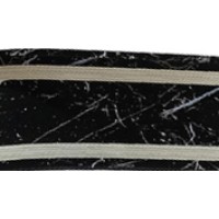 Бленда Мармарос неро/серебро 30м/п