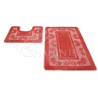 Набор ковриков д/в SHAHINTEX РР 60*100+60*50 коралловый 57 Набор ковриков д/в SHAHINTEX РР 60*100+60*50 коралловый 57