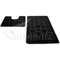Набор ковриков д/в SHAHINTEX РР 50*80+50*50 чёрный 18 Набор ковриков д/в SHAHINTEX РР 50*80+50*50 чёрный 18