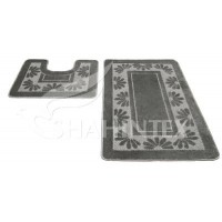 Набор ковриков д/в SHAHINTEX РР 60*100+60*50 серый 50 Набор ковриков д/в SHAHINTEX РР 60*100+60*50 серый 50