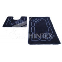 Набор ковриков д/в SHAHINTEX РР 60*100+60*50 чёрный 18 Набор ковриков д/в SHAHINTEX РР 60*100+60*50 чёрный 18