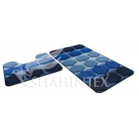 Набор ковриков д/в SHAHINTEX РР MIX 50*80+50*50 тёмно-синий 14 Набор ковриков д/в SHAHINTEX РР MIX 50*80+50*50 тёмно-синий 14