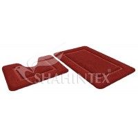 Набор ковриков д/в SHAHINTEX SOFT 60*90+60*50 гранат Набор ковриков д/в SHAHINTEX SOFT 60*90+60*50 гранат