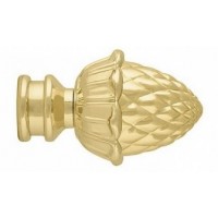 Наконечник Шишка d19/16мм зол-глян. в упак.(1шт) Наконечник Шишка d19/16мм зол-глян. в упак.(1шт)