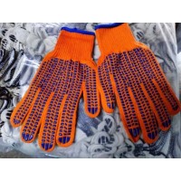 П129 Перчатки ХБ 10кл Точка (Протектор) Оранжевые(1уп=10шт) П129 Перчатки ХБ 10кл Точка (Протектор) Оранжевые(1уп=10шт)