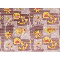 Коврик мерный ПВХ 0,65х15 м 7024 Якоря коричневые Коврик мерный ПВХ 0,65х15 м 7024 Якоря коричневые