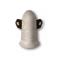 229 Угол наружный (комплект) для плинтуса 55мм "Идеал Классик", Дуб Латте (20 шт/уп)