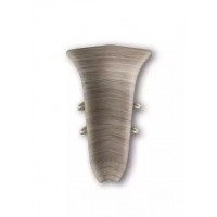 211 Угол внутренний для плинтуса 55мм "Идеал Классик", Дуб рустик (20 шт/уп)