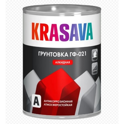 Грунт ГФ 021 серый 0,9 кг KRASAVA