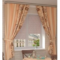 Комплект портьер "Бона" 150*160 с подхватами (2шт) Комплект портьер "Бона" 150*160 с подхватами (2шт)