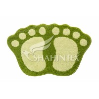 Коврик д/в SHAHINTEX MICROFIBER ЛАПКИ соединенные 40*60 салатный Коврик д/в SHAHINTEX MICROFIBER ЛАПКИ соединенные 40*60 салатный