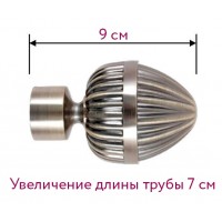 Наконечник Милано d25мм антик-золото в уп. (1шт) Наконечник Милано d25мм антик-золото в уп. (1шт)
