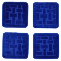 Набор ковриков д/в SHAHINTEX РР 35*35 4 шт. индиго 54 Набор ковриков д/в SHAHINTEX РР 35*35 4 шт. индиго 54