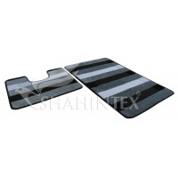Набор ковриков д/в SHAHINTEX РР MIX LUX 60*100+60*50 серый 50 Набор ковриков д/в SHAHINTEX РР MIX LUX 60*100+60*50 серый 50