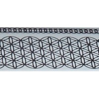 Бленда Ажур белый/хром 25м/п Бленда Ажур белый/хром 25м/п