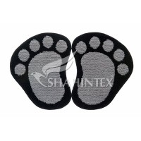 Коврик д/в SHAHINTEX MICROFIBER ЛАПКИ разделенные 40*60 серый 50 Коврик д/в SHAHINTEX MICROFIBER ЛАПКИ разделенные 40*60 серый 50