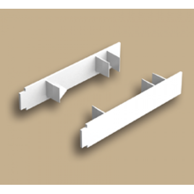 Торцевые (пара) для багет Стандарт "ИДЕАЛ", белый 001