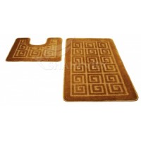 Набор ковриков д/в SHAHINTEX РР 50*80+50*50 золотой 9 Набор ковриков д/в SHAHINTEX РР 50*80+50*50 золотой 9