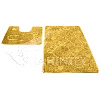 Набор ковриков д/в SHAHINTEX РР 50*80+50*50 желтый 60 АКЦИЯ Набор ковриков д/в SHAHINTEX РР 50*80+50*50 желтый 60 АКЦИЯ