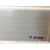 266 Угол внутренний для плинтуса 80мм "Идеал Система", Клен светлый 266 Угол внутренний для плинтуса 80мм "Идеал Система", Клен светлый