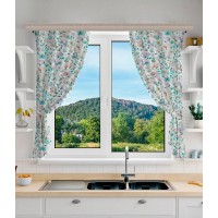 Комплект портьер "Люси" 150*180 с подхватами (2шт) белый Комплект портьер "Люси" 150*180 с подхватами (2шт) белый