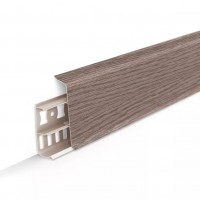 215 Плинтус напольный 70мм 2,2м "Деконика", Дуб снежный 215 Плинтус напольный 70мм 2,2м "Деконика", Дуб снежный